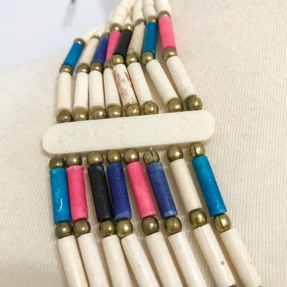 Native American Beaded Necklace Vintage - Picture 3 of 5